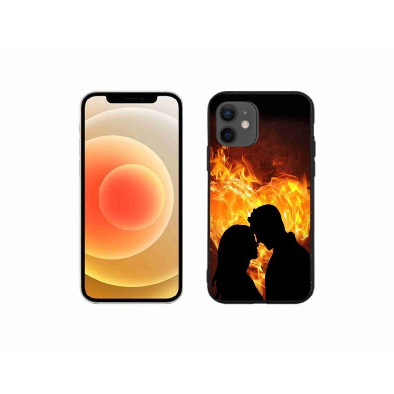 Gelový obal mmCase na mobil iPhone 12 mini - ohnivá láska