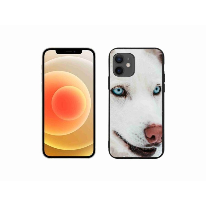 Gelový obal mmCase na mobil iPhone 12 mini - psí pohled