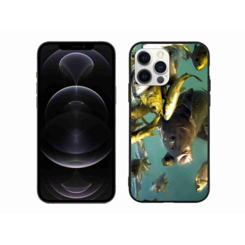 Gelový obal mmCase na mobil iPhone 12 Pro Max - hejno ryb