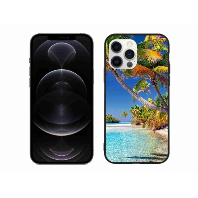 Gelový obal mmCase na mobil iPhone 12 Pro Max - mořská pláž