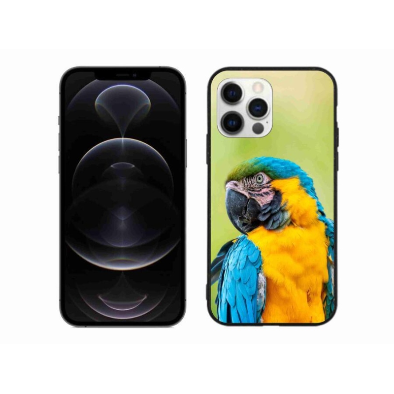 Gelový obal mmCase na mobil iPhone 12 Pro Max - papoušek ara 2