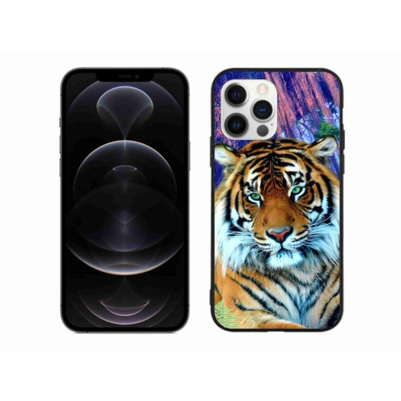 Gelový obal mmCase na mobil iPhone 12 Pro Max - tygr