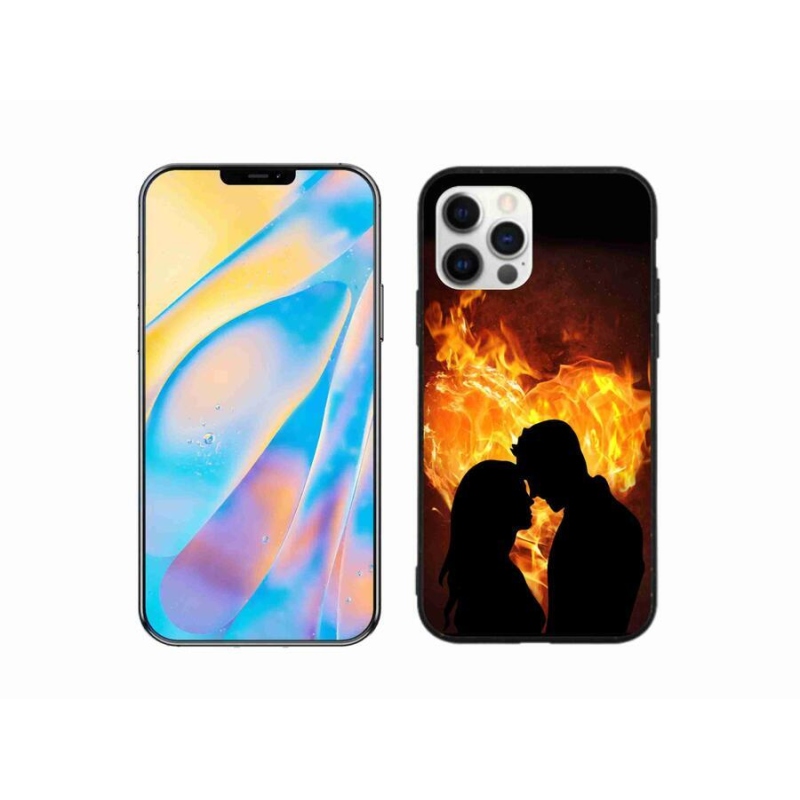 Gelový obal mmCase na mobil iPhone 12 Pro - ohnivá láska