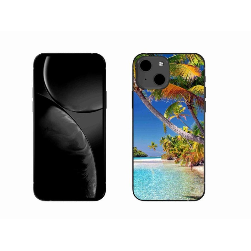 Gelový obal mmCase na mobil iPhone 13 6.1 - mořská pláž