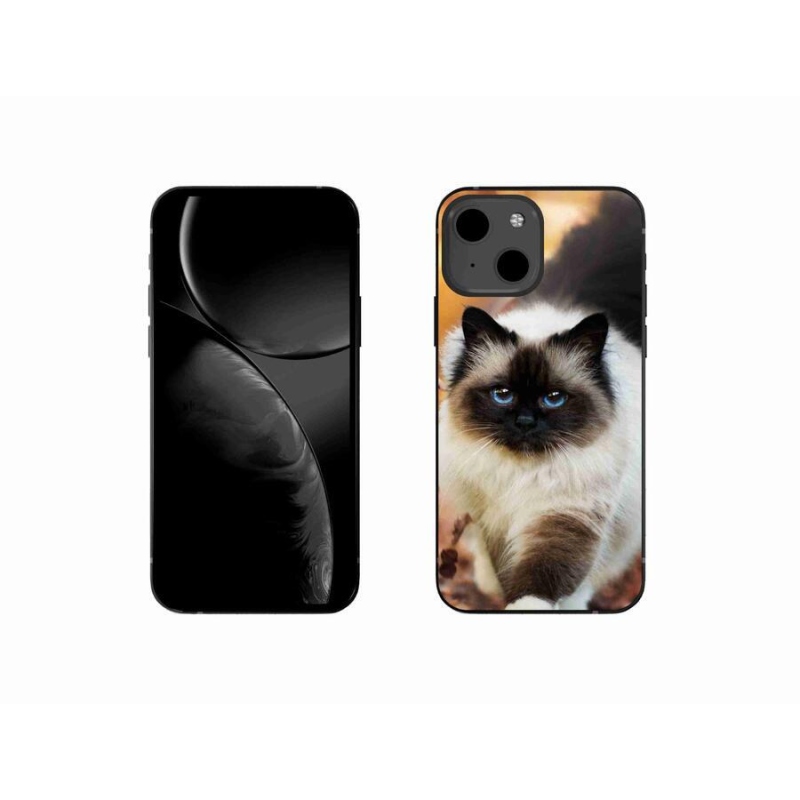 Gelový obal mmCase na mobil iPhone 13 mini 5.4 - kočka 1