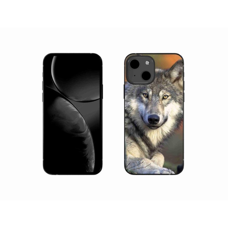 Gelový obal mmCase na mobil iPhone 13 mini 5.4 - vlk