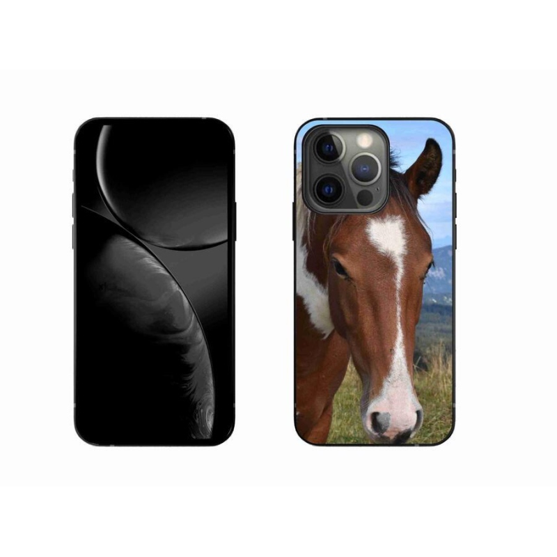 Gelový obal mmCase na mobil iPhone 13 Pro 6.1 - hnědý kůň