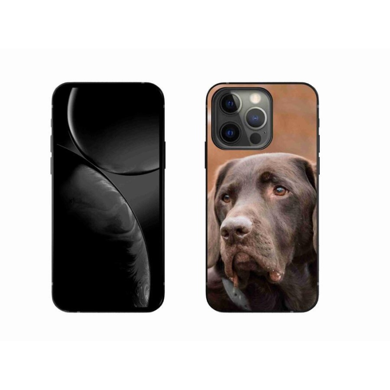 Gelový obal mmCase na mobil iPhone 13 Pro 6.1 - hnědý labrador