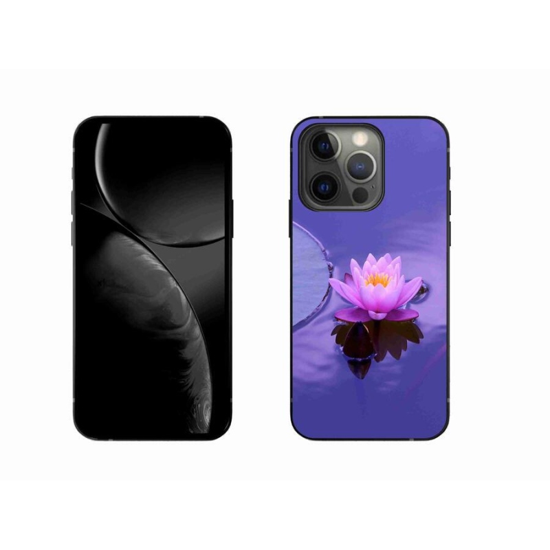 Gelový obal mmCase na mobil iPhone 13 Pro 6.1 - květ na hladině