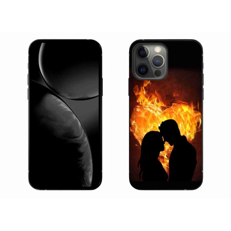 Gelový obal mmCase na mobil iPhone 13 Pro Max 6.7 - ohnivá láska