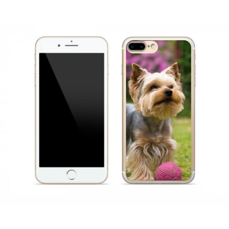 Gelový obal mmCase na mobil iPhone 8 Plus - jorkšír 4
