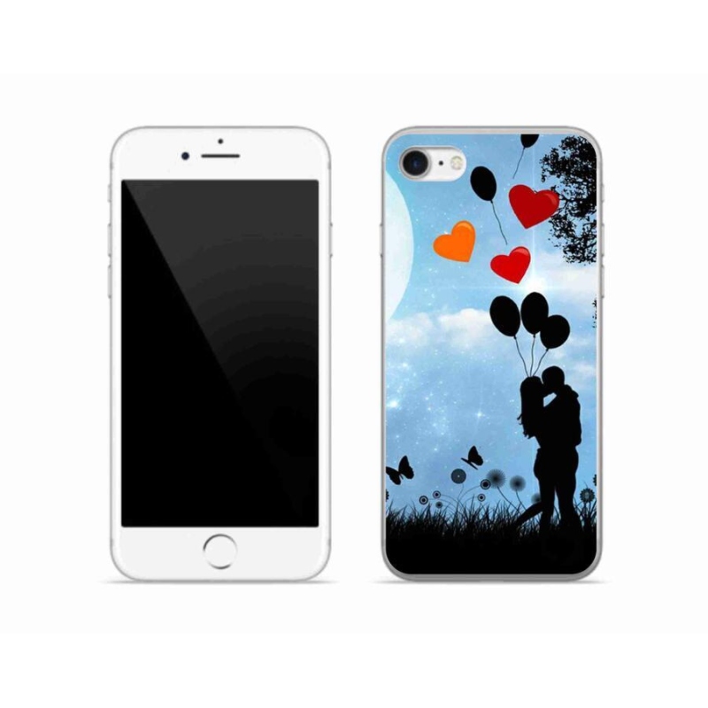 Gelový obal mmCase na mobil iPhone SE (2022) - zamilovaný pár