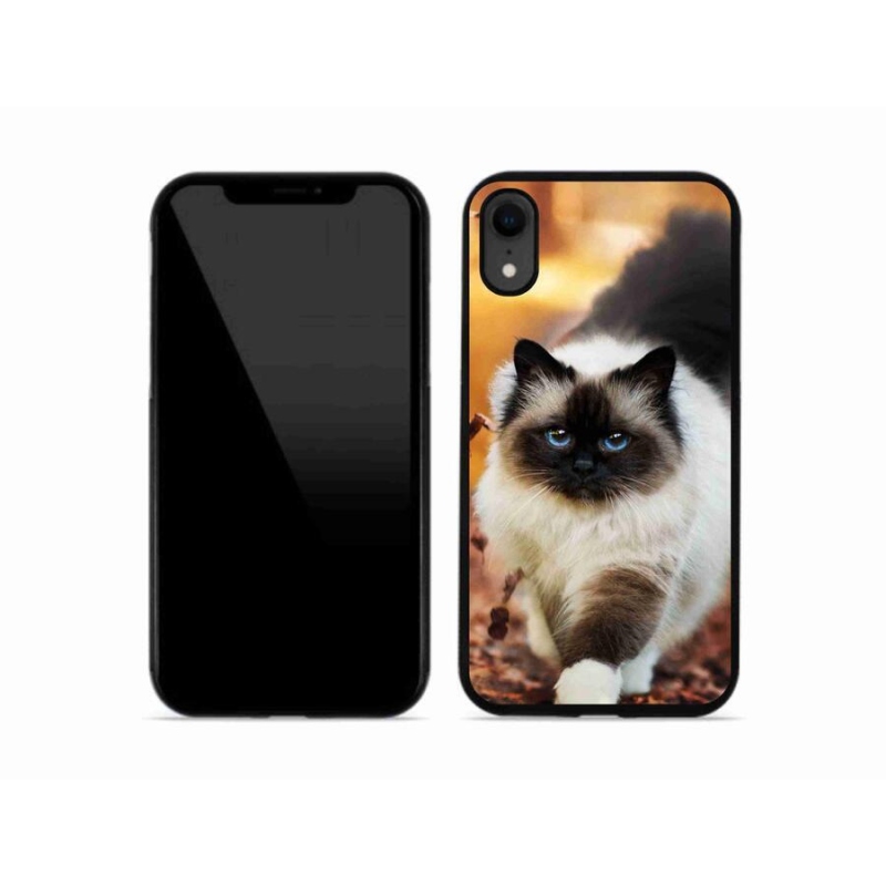 Gelový obal mmCase na mobil iPhone XR - kočka 1