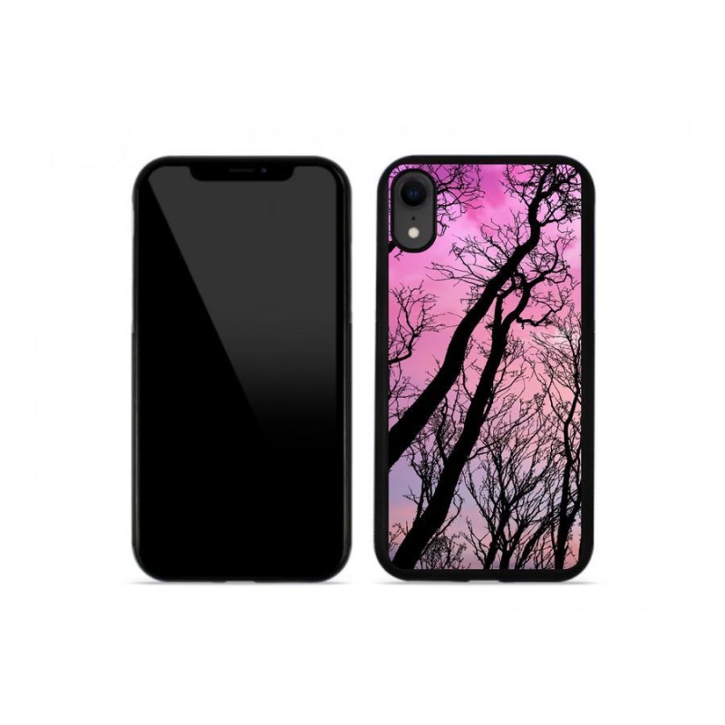 Gelový obal mmCase na mobil iPhone XR - opadané stromy
