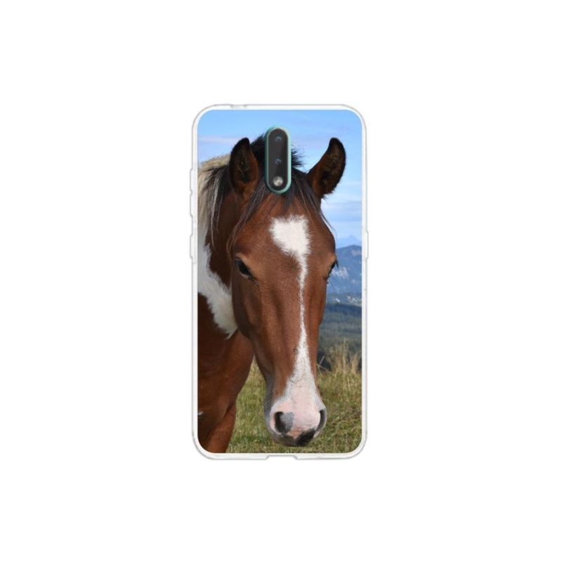 Gelový obal mmCase na mobil Nokia 2.3 - hnědý kůň