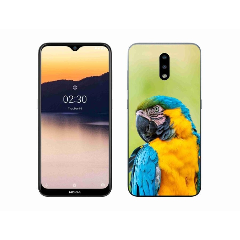 Gelový obal mmCase na mobil Nokia 2.3 - papoušek ara 2