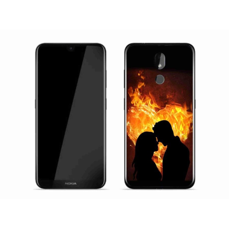 Gelový obal mmCase na mobil Nokia 3.2 - ohnivá láska