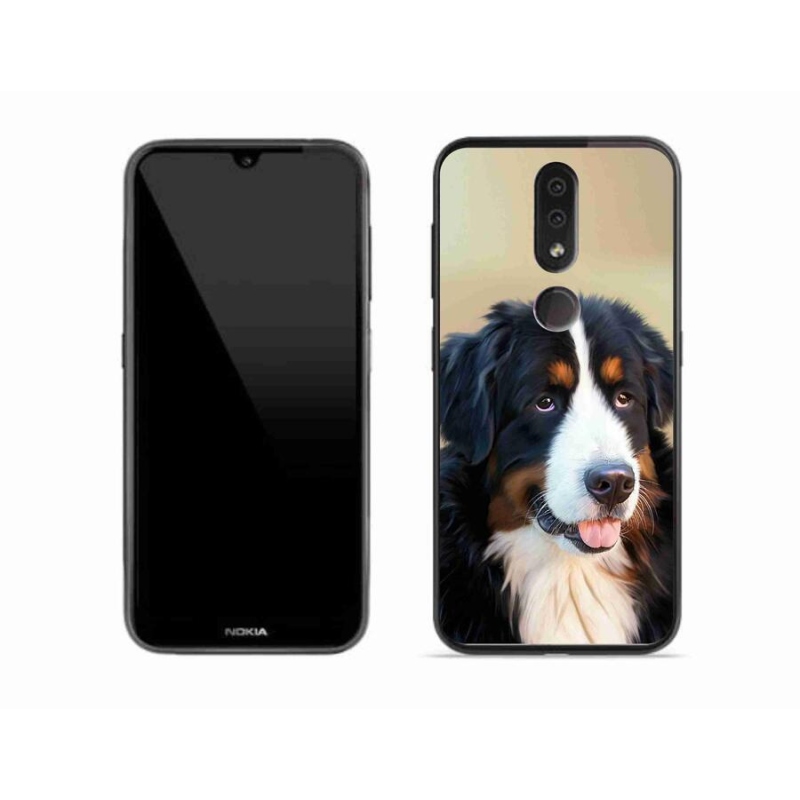 Gelový obal mmCase na mobil Nokia 4.2 - bernský salašnický pes