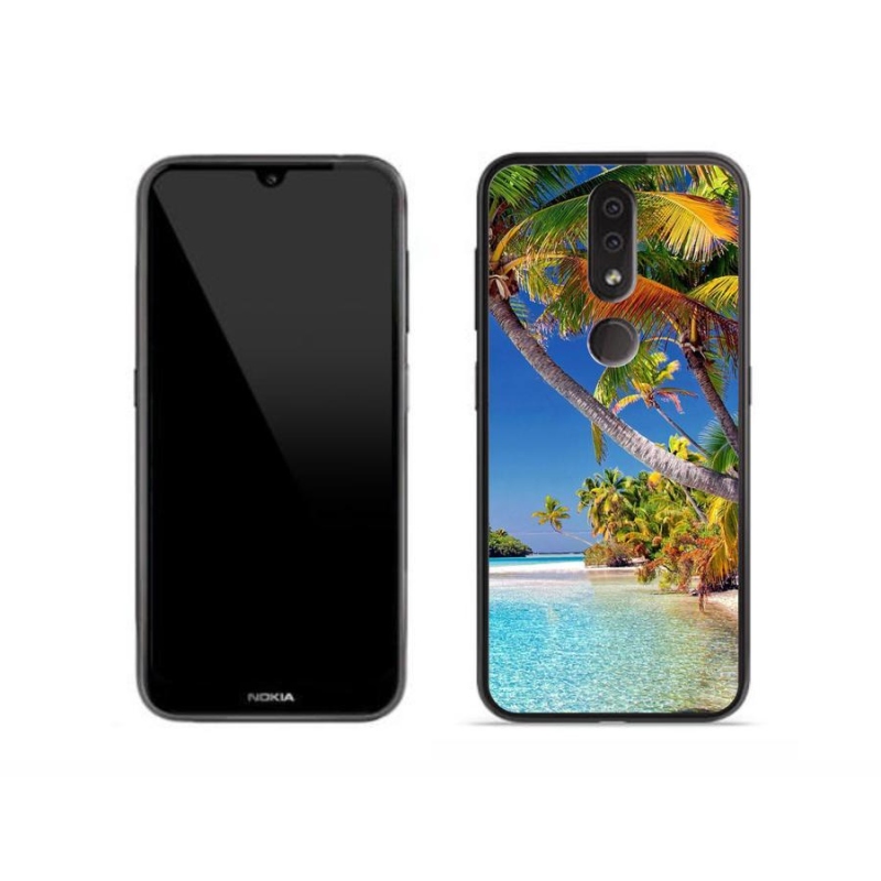 Gelový obal mmCase na mobil Nokia 4.2 - mořská pláž