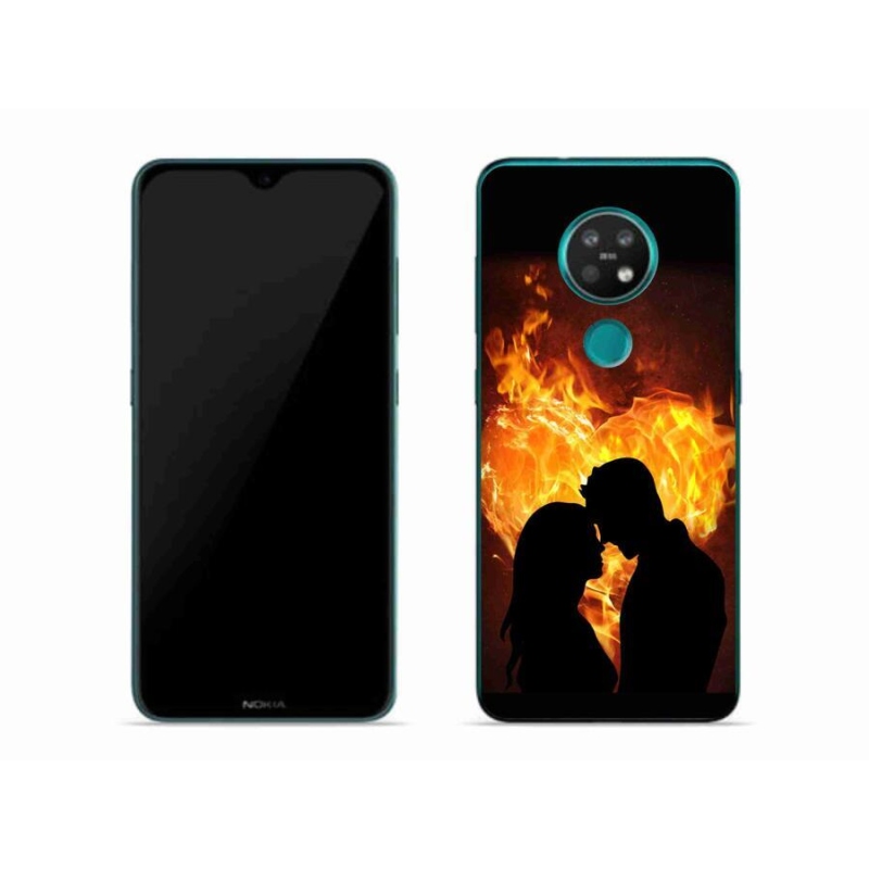 Gelový obal mmCase na mobil Nokia 6.2 - ohnivá láska