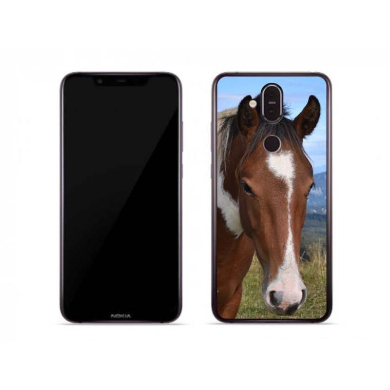 Gelový obal mmCase na mobil Nokia 7.1 Plus - hnědý kůň