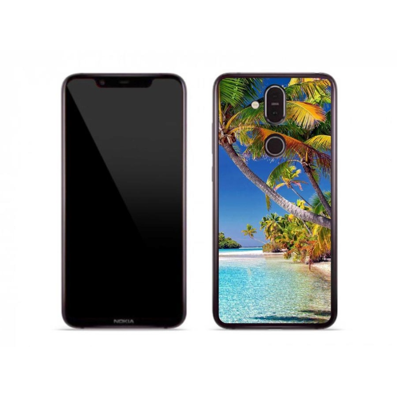 Gelový obal mmCase na mobil Nokia 8.1 - mořská pláž