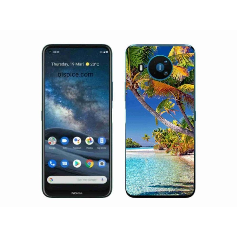 Gelový obal mmCase na mobil Nokia 8.3 5G - mořská pláž