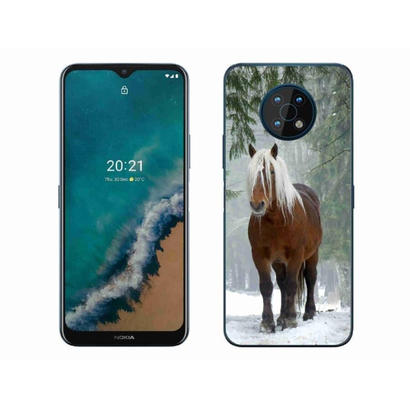 Gelový obal mmCase na mobil Nokia G50 - kůň v lese