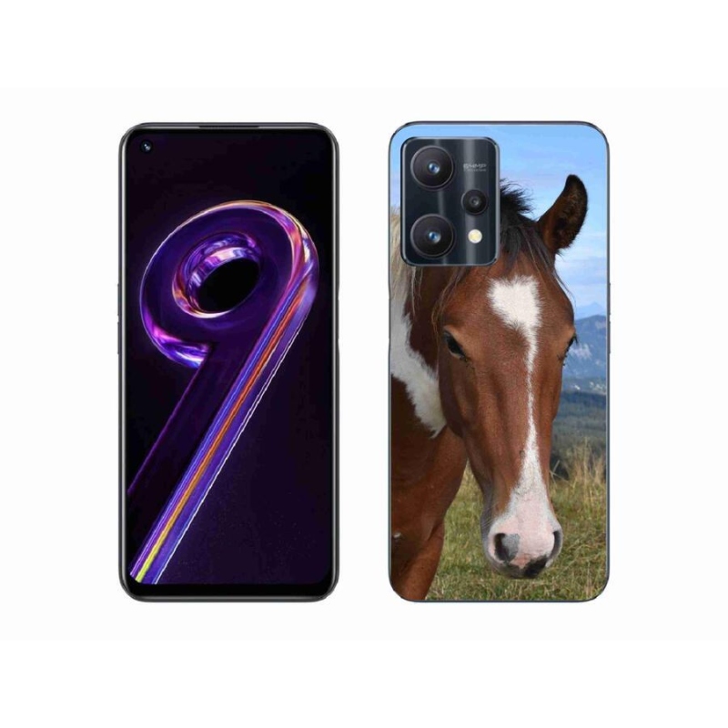Gelový obal mmCase na mobil Realme 9 Pro 5G - hnědý kůň