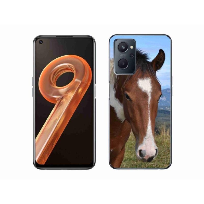 Gelový obal mmCase na mobil Realme 9i - hnědý kůň
