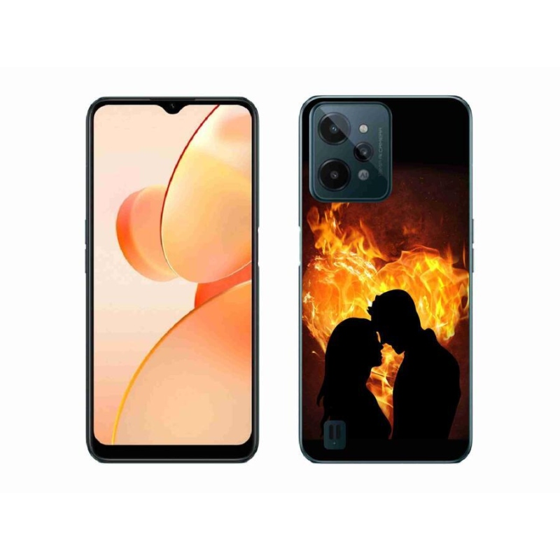 Gelový obal mmCase na mobil Realme C31 - ohnivá láska