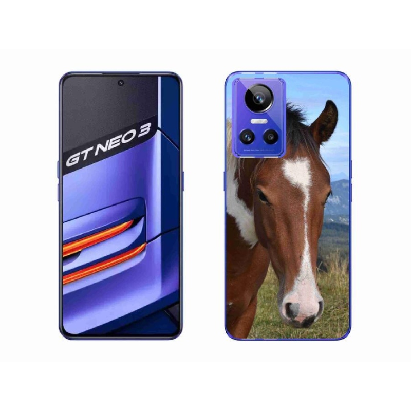 Gelový obal mmCase na mobil Realme GT Neo 3 - hnědý kůň