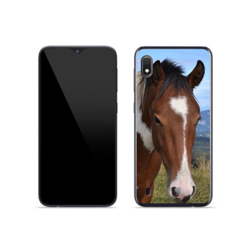 Gelový obal mmCase na mobil Samsung Galaxy A10 - hnědý kůň