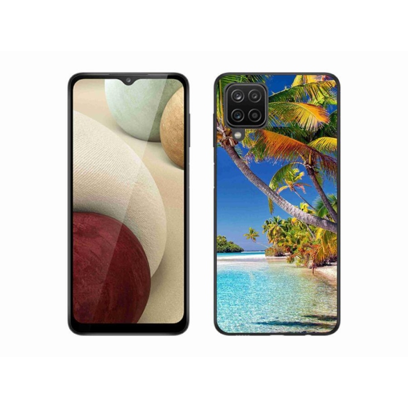 Gelový obal mmCase na mobil Samsung Galaxy A12 - mořská pláž