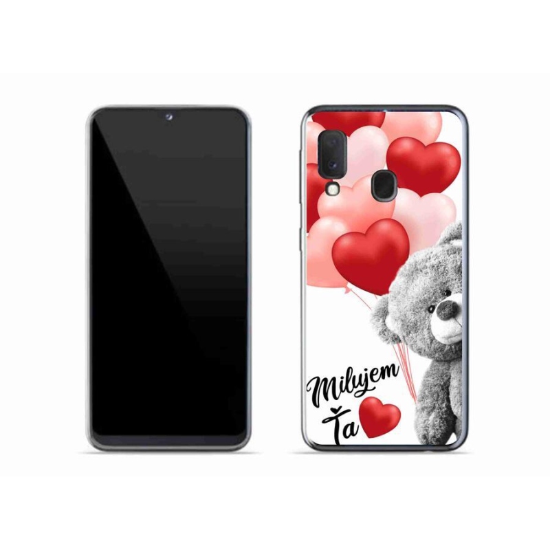 Gelový obal mmCase na mobil Samsung Galaxy A20e - milujem Ťa sk