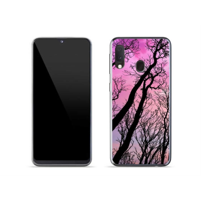 Gelový obal mmCase na mobil Samsung Galaxy A20e - opadané stromy
