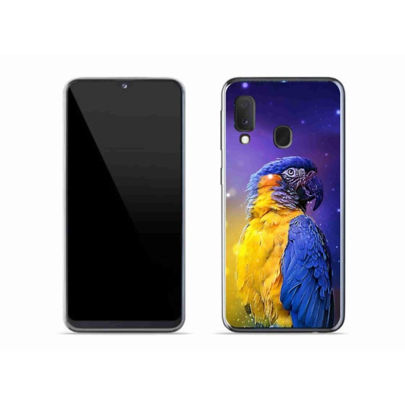 Gelový obal mmCase na mobil Samsung Galaxy A20e - papoušek ara 1