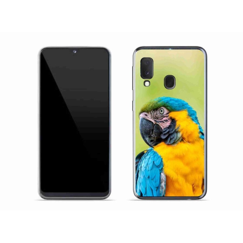 Gelový obal mmCase na mobil Samsung Galaxy A20e - papoušek ara 2
