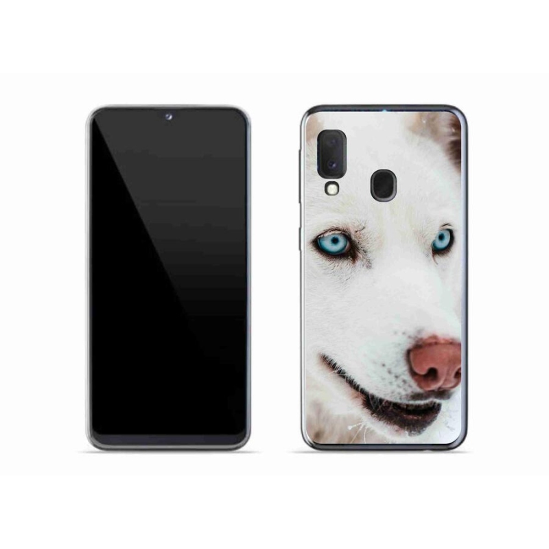 Gelový obal mmCase na mobil Samsung Galaxy A20e - psí pohled