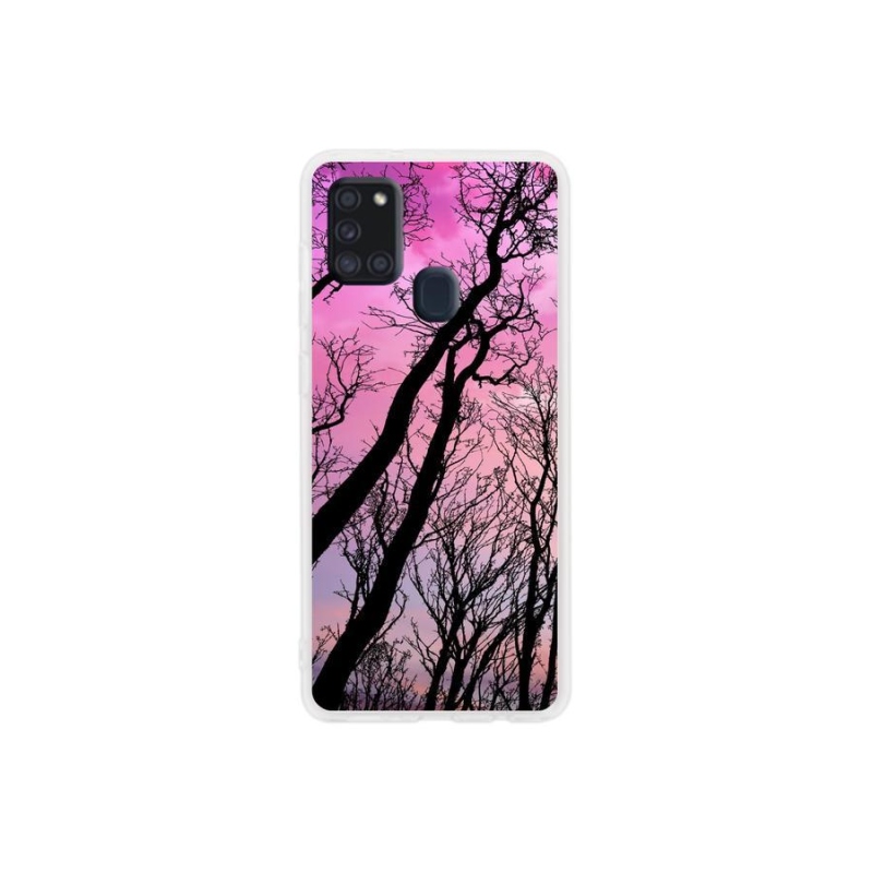 Gelový obal mmCase na mobil Samsung Galaxy A21s - opadané stromy