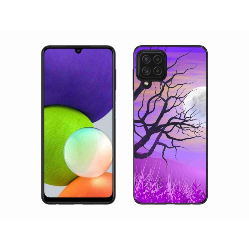 Gelový obal mmCase na mobil Samsung Galaxy A22 4G - kreslený opadaný strom