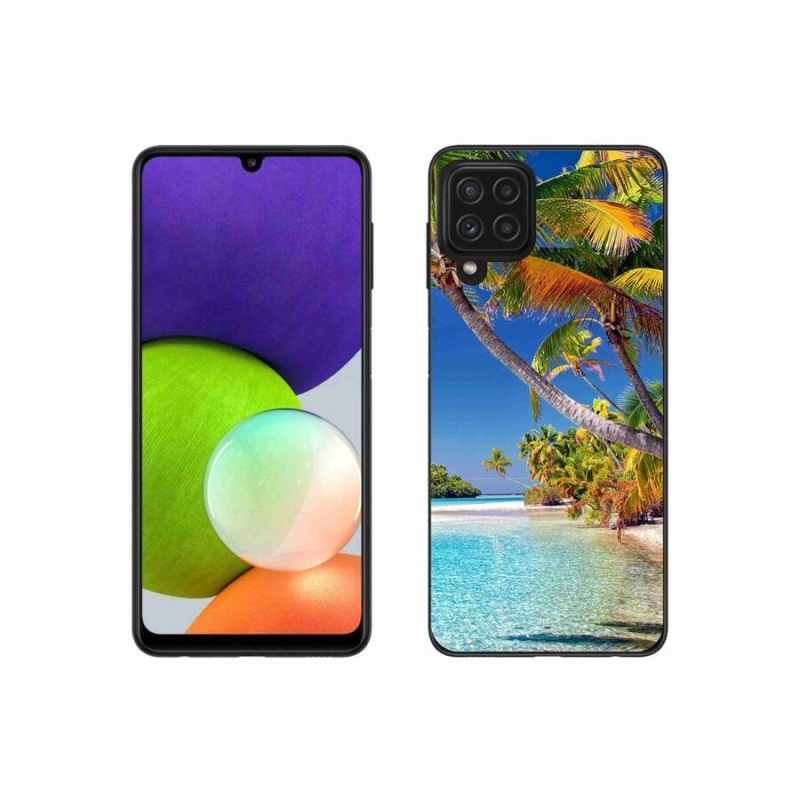 Gelový obal mmCase na mobil Samsung Galaxy A22 4G - mořská pláž