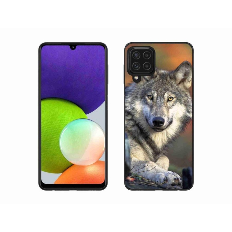 Gelový obal mmCase na mobil Samsung Galaxy A22 4G - vlk