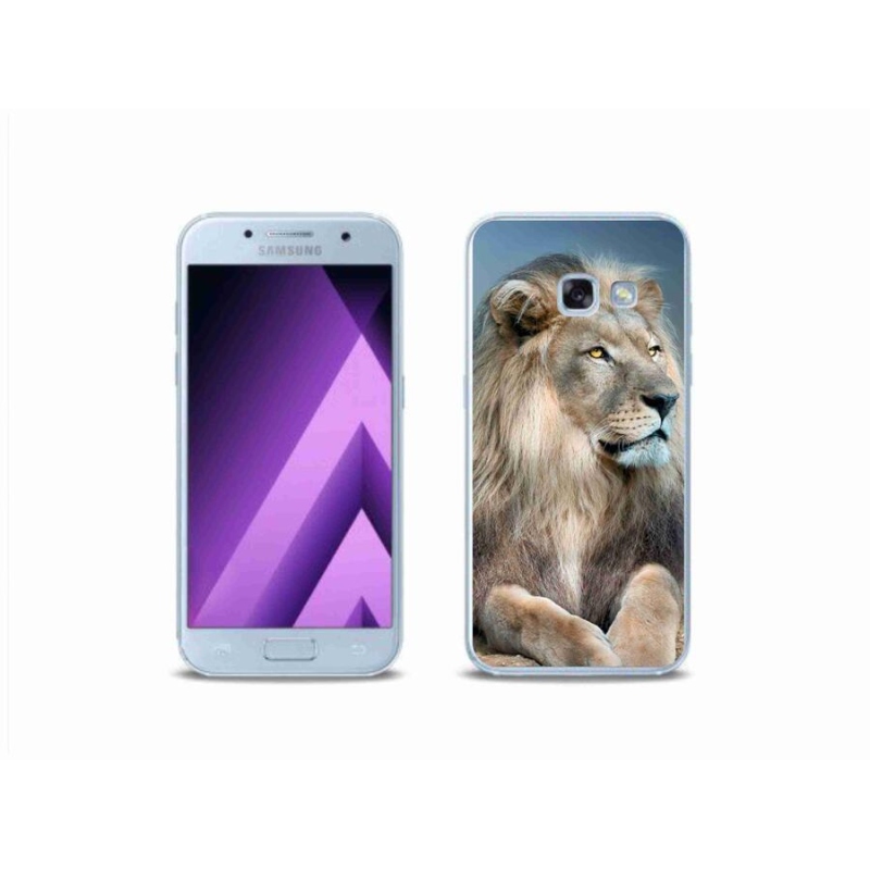Gelový obal mmCase na mobil Samsung Galaxy A3 (2017) - lev 1