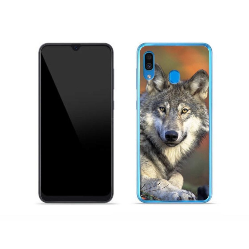 Gelový obal mmCase na mobil Samsung Galaxy A30 - vlk