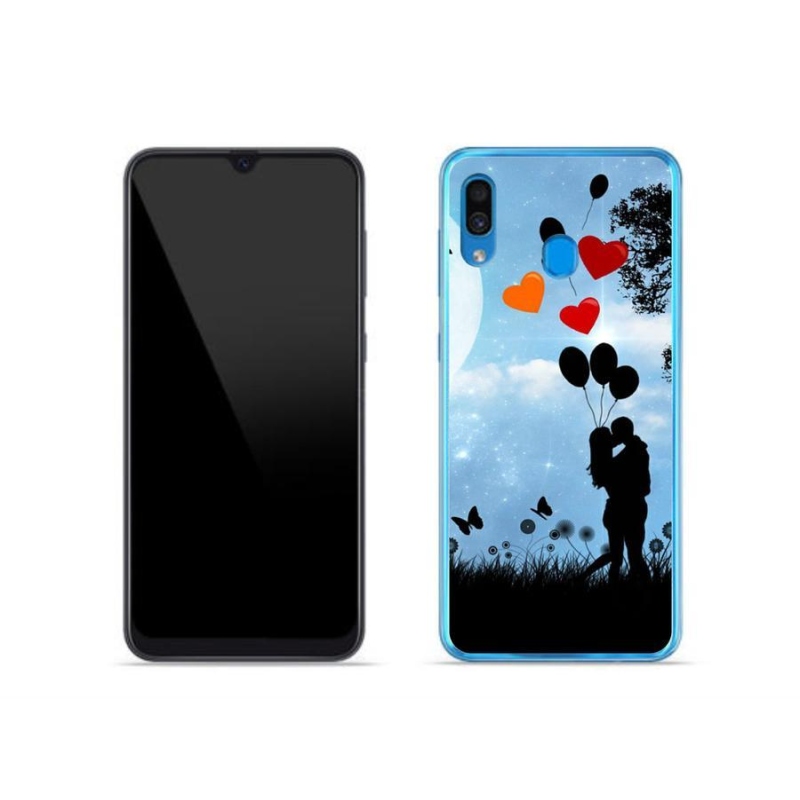 Gelový obal mmCase na mobil Samsung Galaxy A30 - zamilovaný pár
