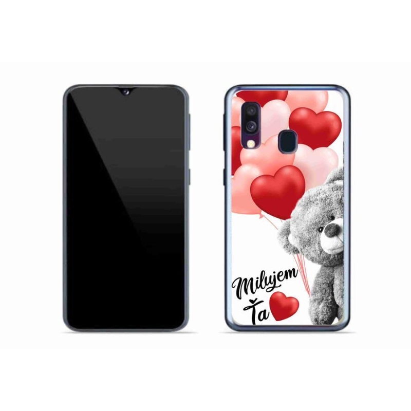 Gelový obal mmCase na mobil Samsung Galaxy A40 - milujem Ťa sk