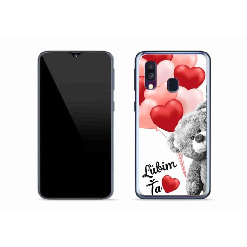 Gelový obal mmCase na mobil Samsung Galaxy A40 - ľúbim ťa sk