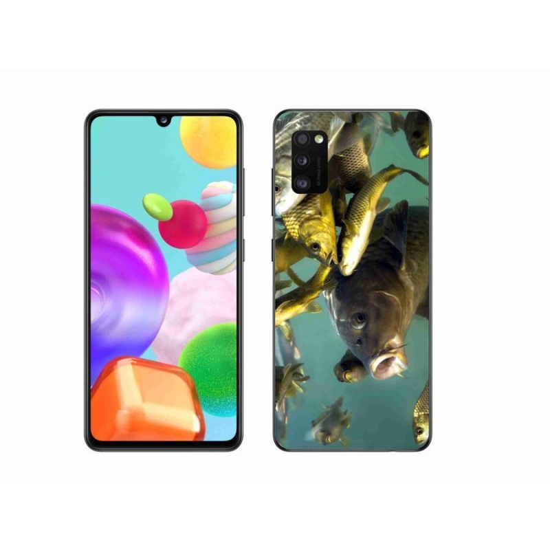 Gelový obal mmCase na mobil Samsung Galaxy A41 - hejno ryb
