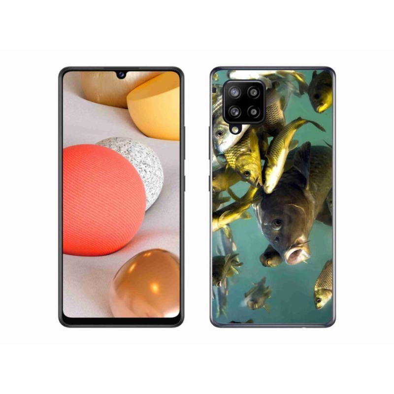 Gelový obal mmCase na mobil Samsung Galaxy A42 5G - hejno ryb
